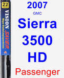 Passenger Wiper Blade for 2007 GMC Sierra 3500 HD - Vision Saver