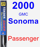 Passenger Wiper Blade for 2000 GMC Sonoma - Vision Saver