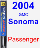 Passenger Wiper Blade for 2004 GMC Sonoma - Vision Saver