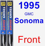 Front Wiper Blade Pack for 1995 GMC Sonoma - Vision Saver