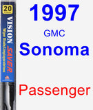 Passenger Wiper Blade for 1997 GMC Sonoma - Vision Saver