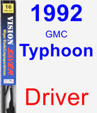 Driver Wiper Blade for 1992 GMC Typhoon - Vision Saver