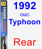 Rear Wiper Blade for 1992 GMC Typhoon - Vision Saver