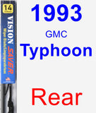 Rear Wiper Blade for 1993 GMC Typhoon - Vision Saver