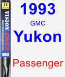 Passenger Wiper Blade for 1993 GMC Yukon - Vision Saver