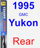 Rear Wiper Blade for 1995 GMC Yukon - Vision Saver