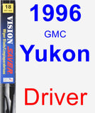 Driver Wiper Blade for 1996 GMC Yukon - Vision Saver