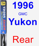 Rear Wiper Blade for 1996 GMC Yukon - Vision Saver