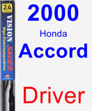 Driver Wiper Blade for 2000 Honda Accord - Vision Saver