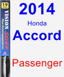 Passenger Wiper Blade for 2014 Honda Accord - Vision Saver