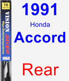 Rear Wiper Blade for 1991 Honda Accord - Vision Saver