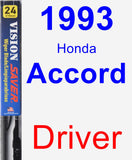 Driver Wiper Blade for 1993 Honda Accord - Vision Saver