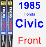 Front Wiper Blade Pack for 1985 Honda Civic - Vision Saver