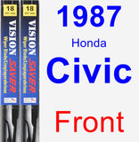 Front Wiper Blade Pack for 1987 Honda Civic - Vision Saver