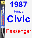 Passenger Wiper Blade for 1987 Honda Civic - Vision Saver