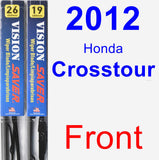 Front Wiper Blade Pack for 2012 Honda Crosstour - Vision Saver