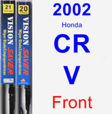 Front Wiper Blade Pack for 2002 Honda CR-V - Vision Saver