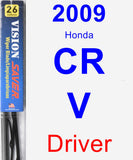 Driver Wiper Blade for 2009 Honda CR-V - Vision Saver