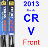 Front Wiper Blade Pack for 2013 Honda CR-V - Vision Saver