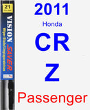 Passenger Wiper Blade for 2011 Honda CR-Z - Vision Saver