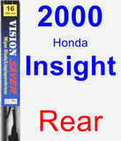 Rear Wiper Blade for 2000 Honda Insight - Vision Saver