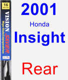 Rear Wiper Blade for 2001 Honda Insight - Vision Saver