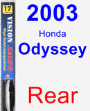 Rear Wiper Blade for 2003 Honda Odyssey - Vision Saver