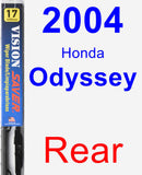 Rear Wiper Blade for 2004 Honda Odyssey - Vision Saver