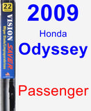 Passenger Wiper Blade for 2009 Honda Odyssey - Vision Saver