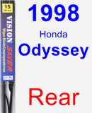 Rear Wiper Blade for 1998 Honda Odyssey - Vision Saver