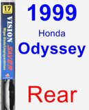 Rear Wiper Blade for 1999 Honda Odyssey - Vision Saver