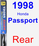 Rear Wiper Blade for 1998 Honda Passport - Vision Saver