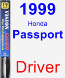 Driver Wiper Blade for 1999 Honda Passport - Vision Saver