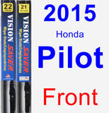 Front Wiper Blade Pack for 2015 Honda Pilot - Vision Saver