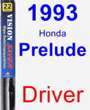 Driver Wiper Blade for 1993 Honda Prelude - Vision Saver