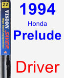 Driver Wiper Blade for 1994 Honda Prelude - Vision Saver