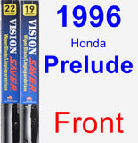 Front Wiper Blade Pack for 1996 Honda Prelude - Vision Saver