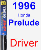 Driver Wiper Blade for 1996 Honda Prelude - Vision Saver