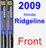 Front Wiper Blade Pack for 2009 Honda Ridgeline - Vision Saver