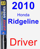 Driver Wiper Blade for 2010 Honda Ridgeline - Vision Saver