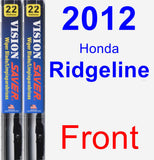 Front Wiper Blade Pack for 2012 Honda Ridgeline - Vision Saver