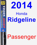 Passenger Wiper Blade for 2014 Honda Ridgeline - Vision Saver