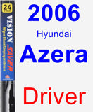 Driver Wiper Blade for 2006 Hyundai Azera - Vision Saver