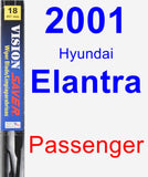 Passenger Wiper Blade for 2001 Hyundai Elantra - Vision Saver