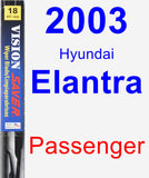 Passenger Wiper Blade for 2003 Hyundai Elantra - Vision Saver