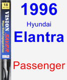 Passenger Wiper Blade for 1996 Hyundai Elantra - Vision Saver