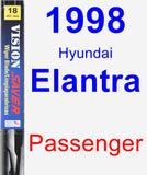 Passenger Wiper Blade for 1998 Hyundai Elantra - Vision Saver