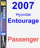 Passenger Wiper Blade for 2007 Hyundai Entourage - Vision Saver