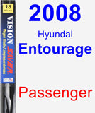 Passenger Wiper Blade for 2008 Hyundai Entourage - Vision Saver