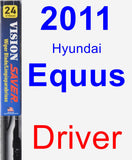 Driver Wiper Blade for 2011 Hyundai Equus - Vision Saver